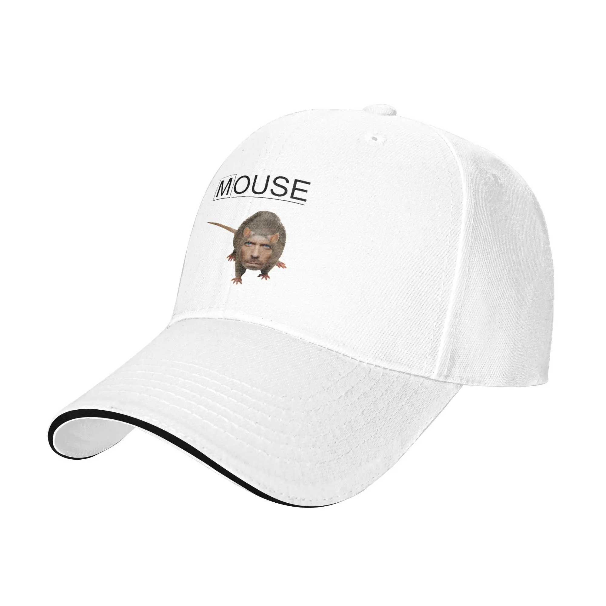 House Mouse MD Funny Dr House Baseball Cap  Men Adult Design Hip Hop Hats Summer Fitted Retro Tennis Skate Sun Baseball Caps