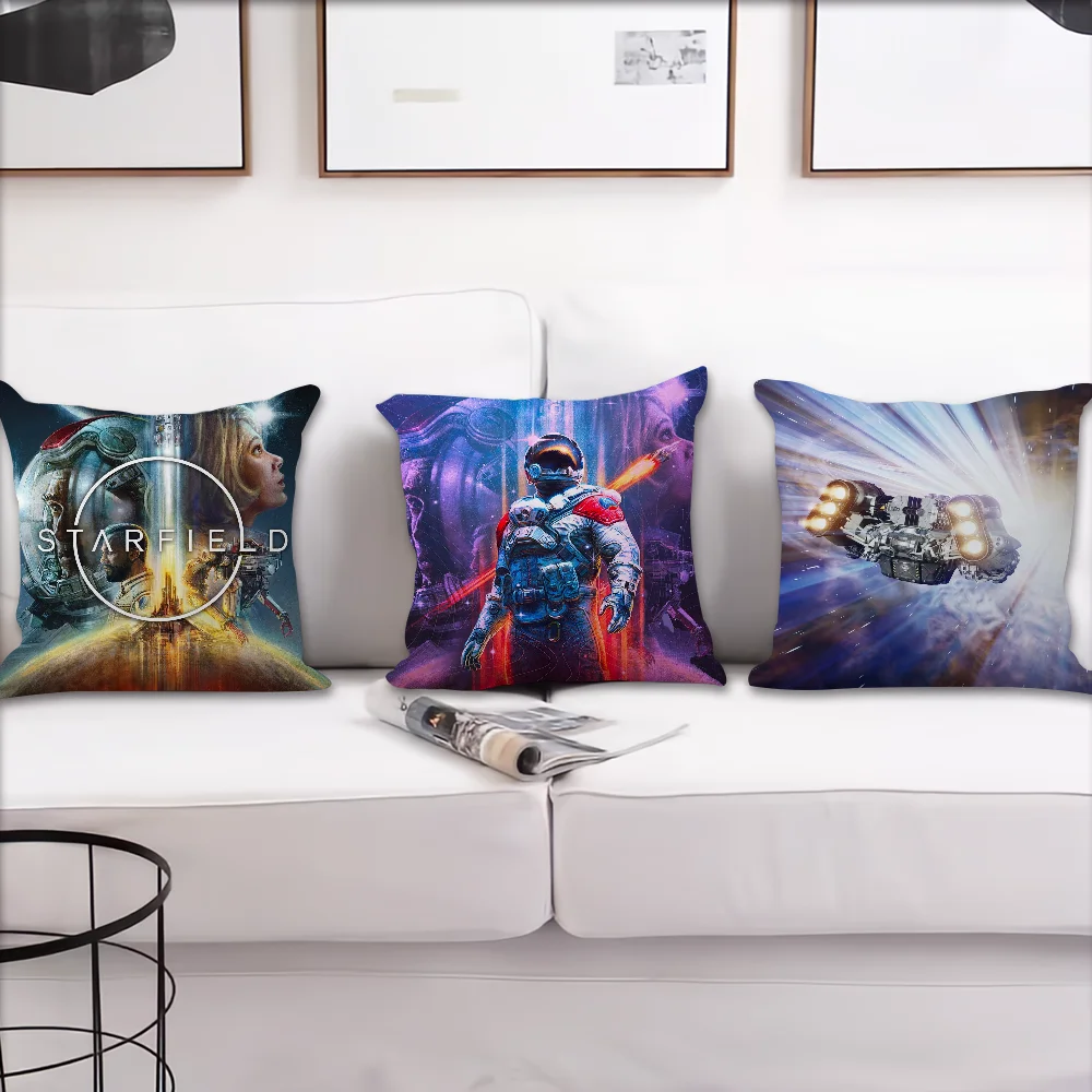 Action S-StarfieldS Games Pillow Case For Sofa Bedside Table Bedroom Backrest Living Office Cushion Printed Square Multiple