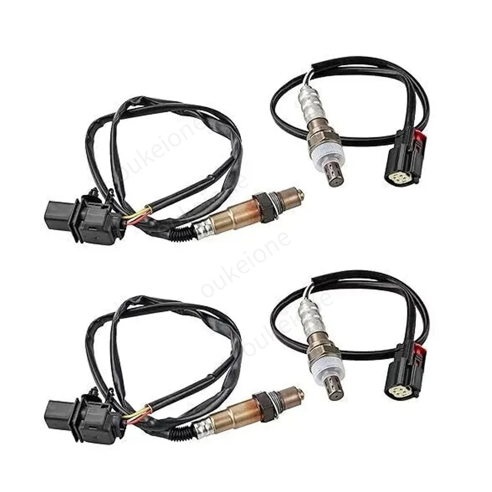 4Pcs Front Rear Oxygen Sensor Up+Downstream for Ford F-150 3.5L V6 Turbocharged 2011 2012 2013 2014 234-5076 234-5113 234-4490