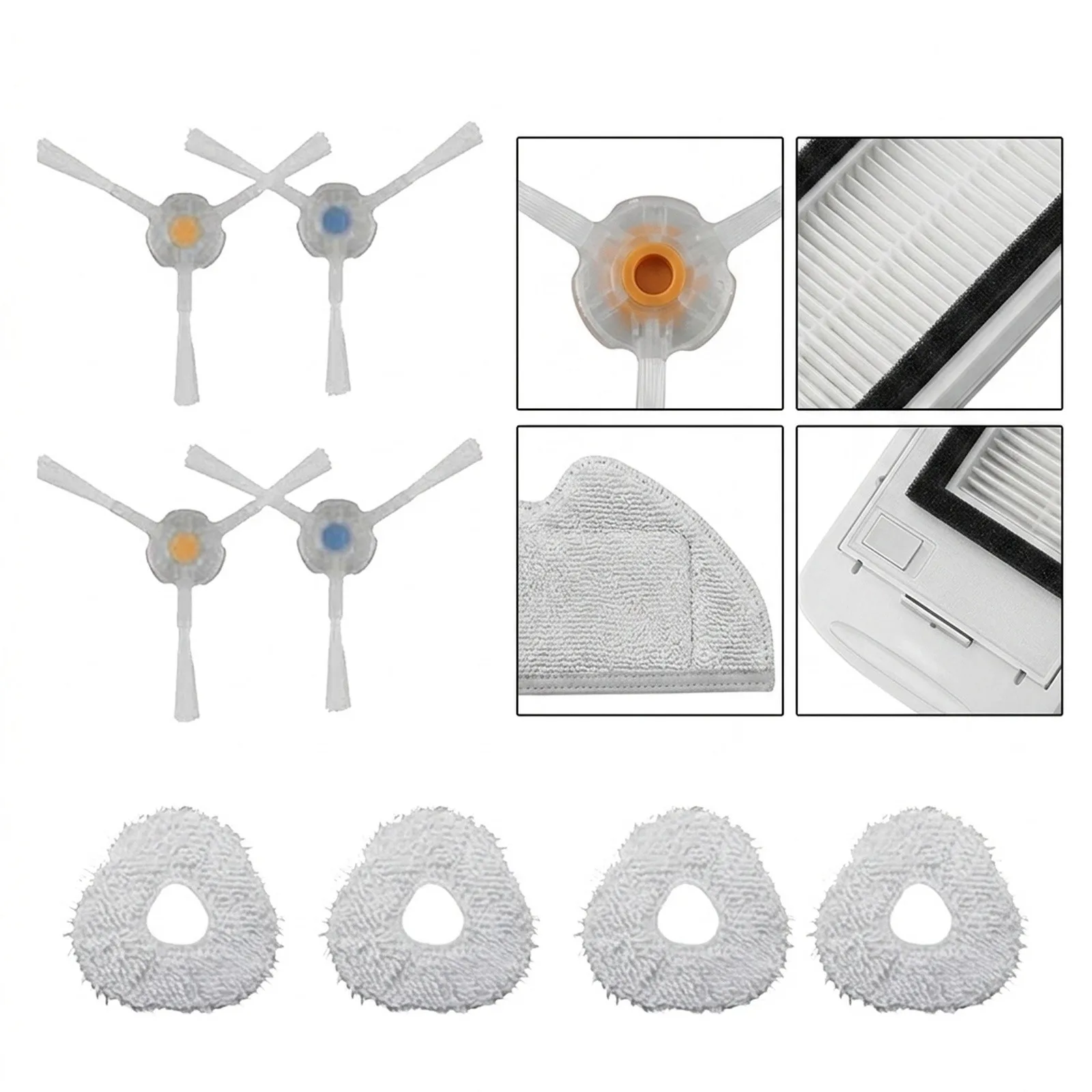 Replacement Parts Kit for Narwal for t10 Vacuum Cleaner Side Brush Filter Mop Efficient Cleaning and Advanced Filtration