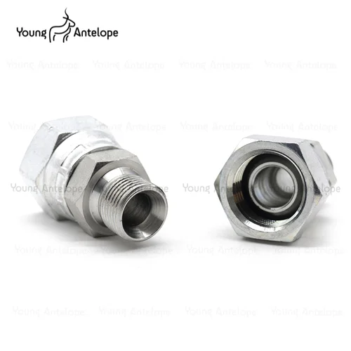 Imagen 2 del producto Unión de cable interior y exterior de pulgada BSP, cable interior 2B, cable exterior tipo D, junta de transición hidráulica de alta presión tipo C 2/3/4/6