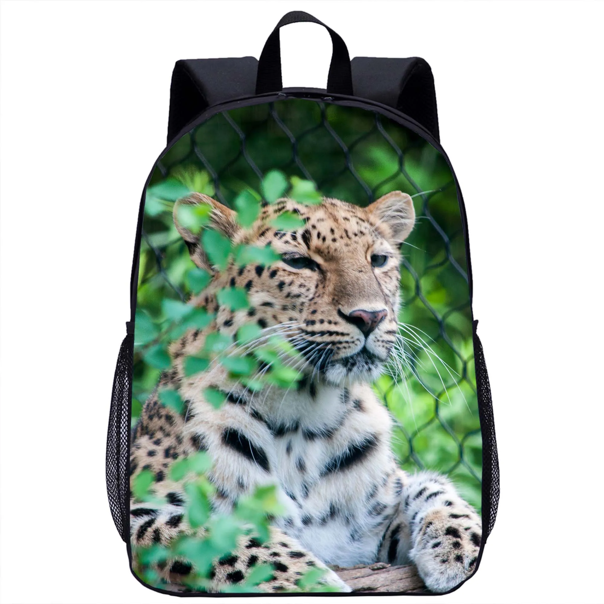 Cheetah Backpack Children's School Backpack Kids Cool Animal 3D Print Travel Laptop Bag 16 Inch School Season Gift for Boy Girl