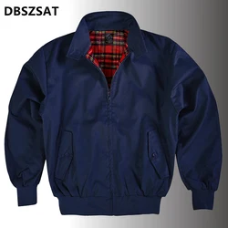 2025 New Men's  Bomber Jacket Casual Outwear Turndown Collar Cotton Coats Fashion Slim Fit Business Jackets Male Clothing