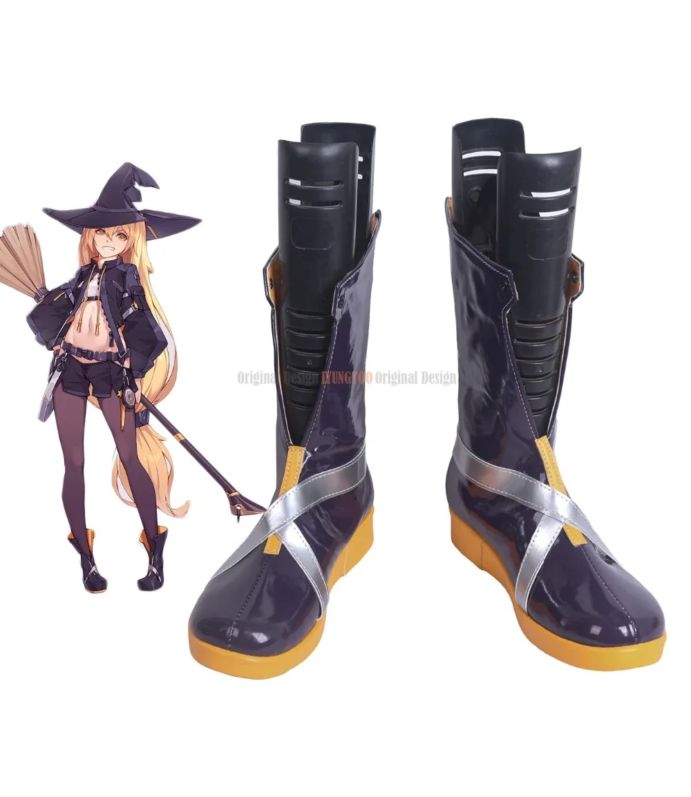 

Marisa Kirisame Boots CosplayTouhou Project Human Magician Marisa Kirisame Second Design Ver Cosplay Boots Purple Shoes Any Size