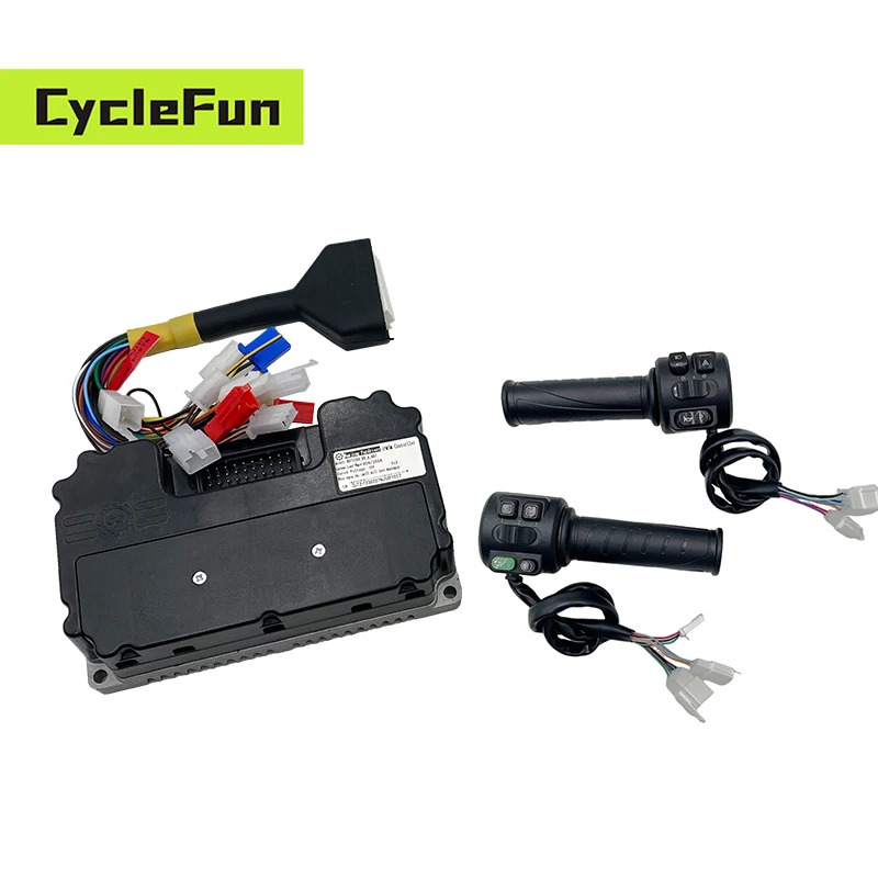 

48V-72V Fardriver ND72200 55A Peak 200A 800W-1.5KW BLDC Motor Controller With T08 Throttle And Bluetooth For Electric Scooter