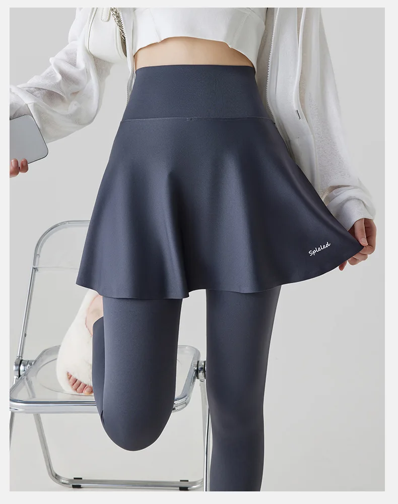 High Waist Yoga Pants Women's Autumn Outfit Sharkskin Pants Tummy Control Butt Lifting Slimming Capri Pants Nylon Fabric