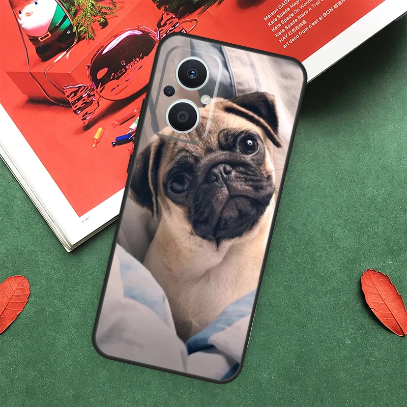 Cute Pug Dog Funda For OPPO Reno 8 4 5 6 7 Lite 8T 4Z 5Z 10 Pro OPPO Find X3 X2 Neo X5 Lite X6 Pro Case