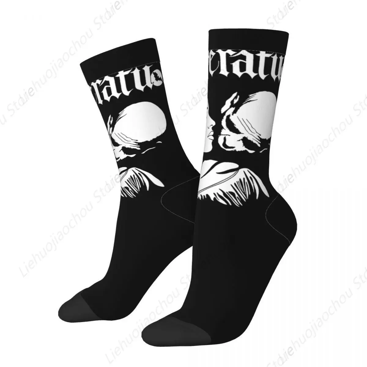 Winter Warm Retro Women Men Nosferatu The Vampire Socks Horror Non-slip Skateboard Socks