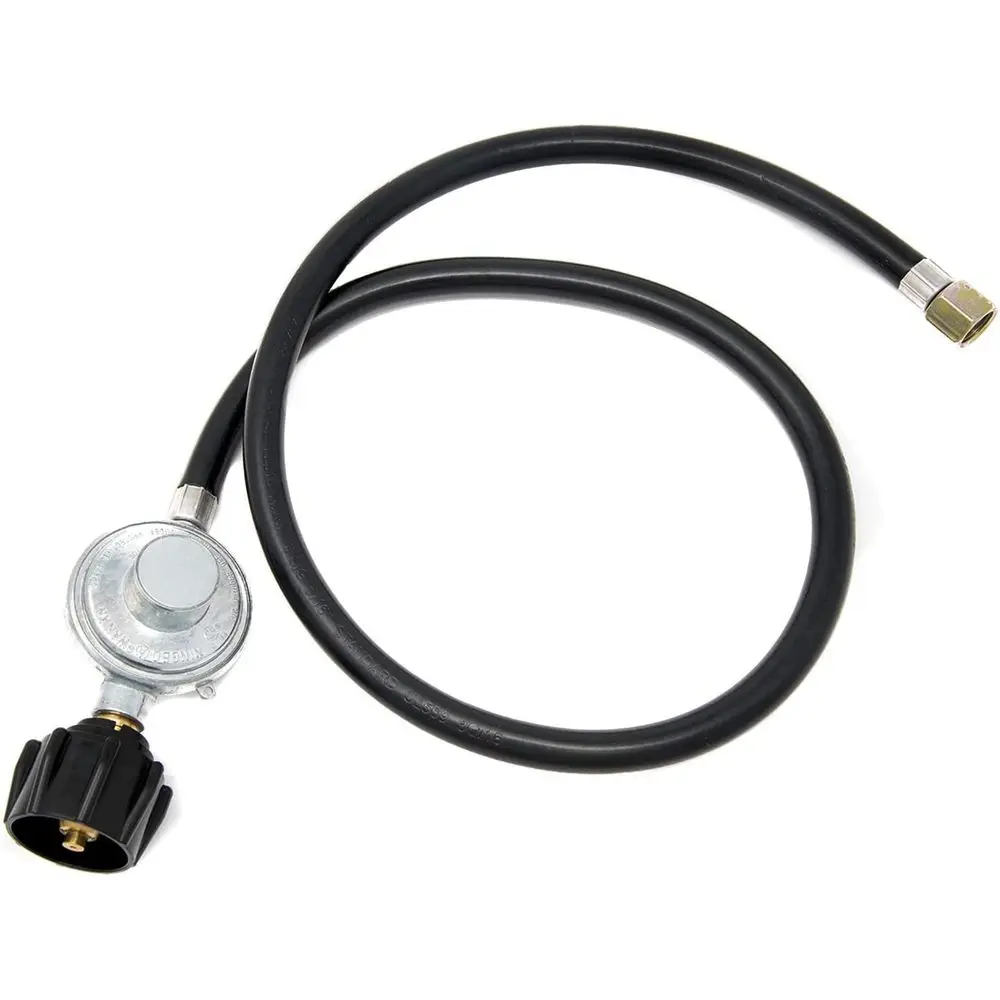 Propane Regulator 3 eet QCC1 Grill Replacement 36 inches hose Most Gas Grill, Heater, Fire Pit Table, 3/8 Female Thread Nut