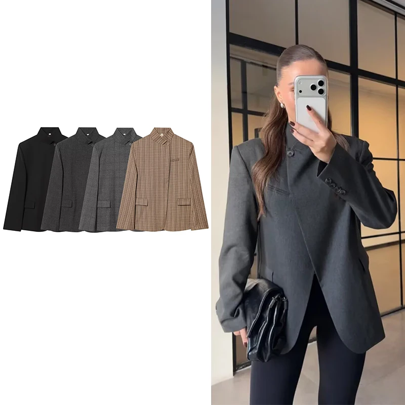 

New Office Blazers & Jackets Women's 2026 Fashion Slim Elegant Spring Warm Jacket Chic Women's Travel Holiday Street Coats