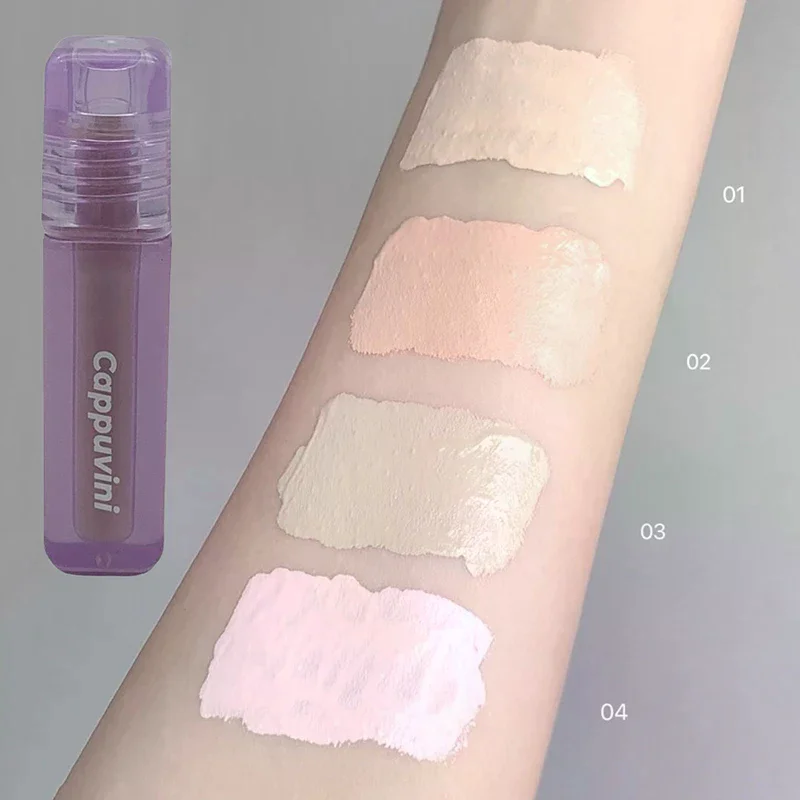 Corrector líquido ligero para imperfecciones en círculo oscuro, corrector cremoso que minimiza el acabado natural para maquillaje de pieles sensibles