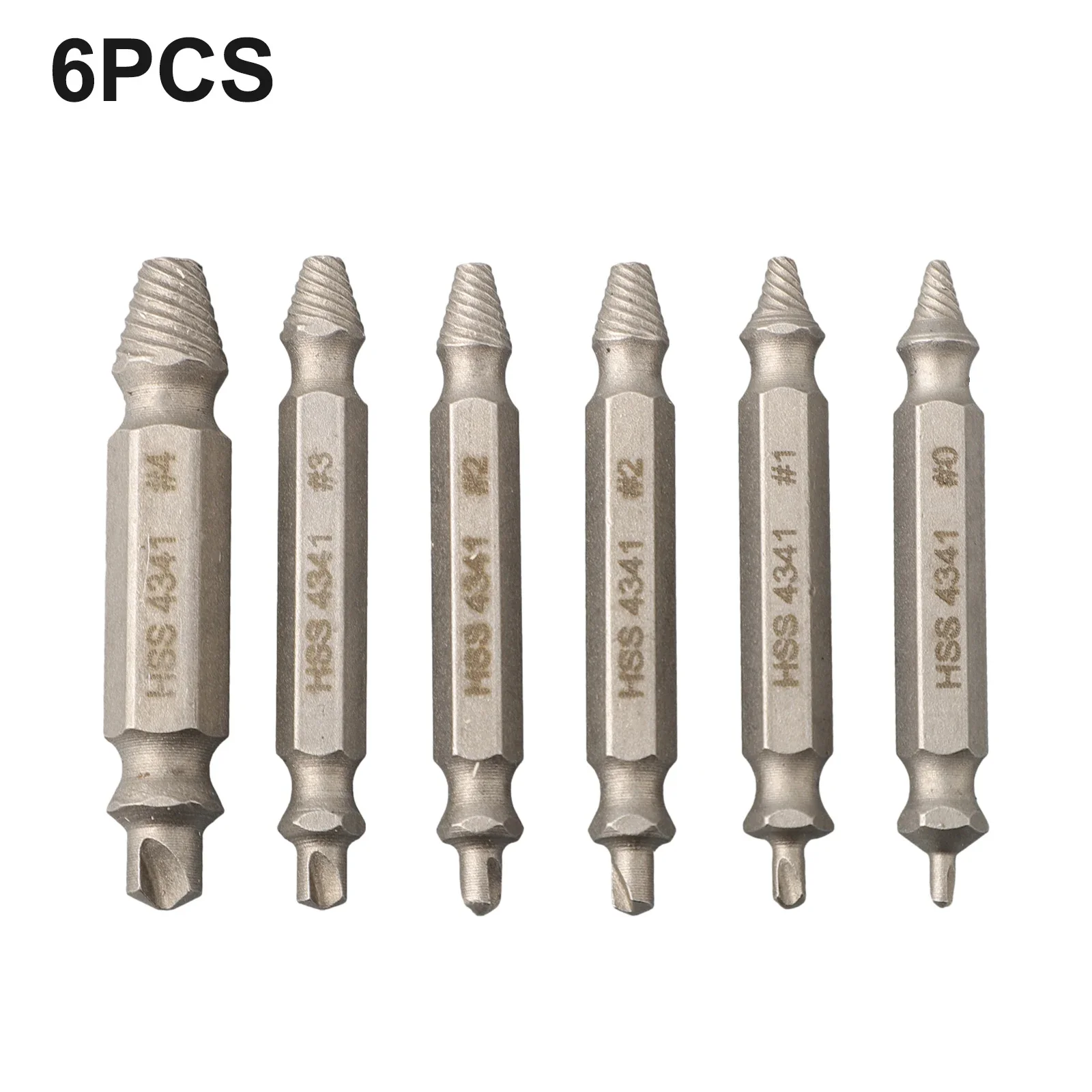 Набор инструментов для извлечения винтов, 6 шт., для удаления поврежденных болтов и ржавых винтов, идеально подходит для ремонта механики и самостоятельного ремонта