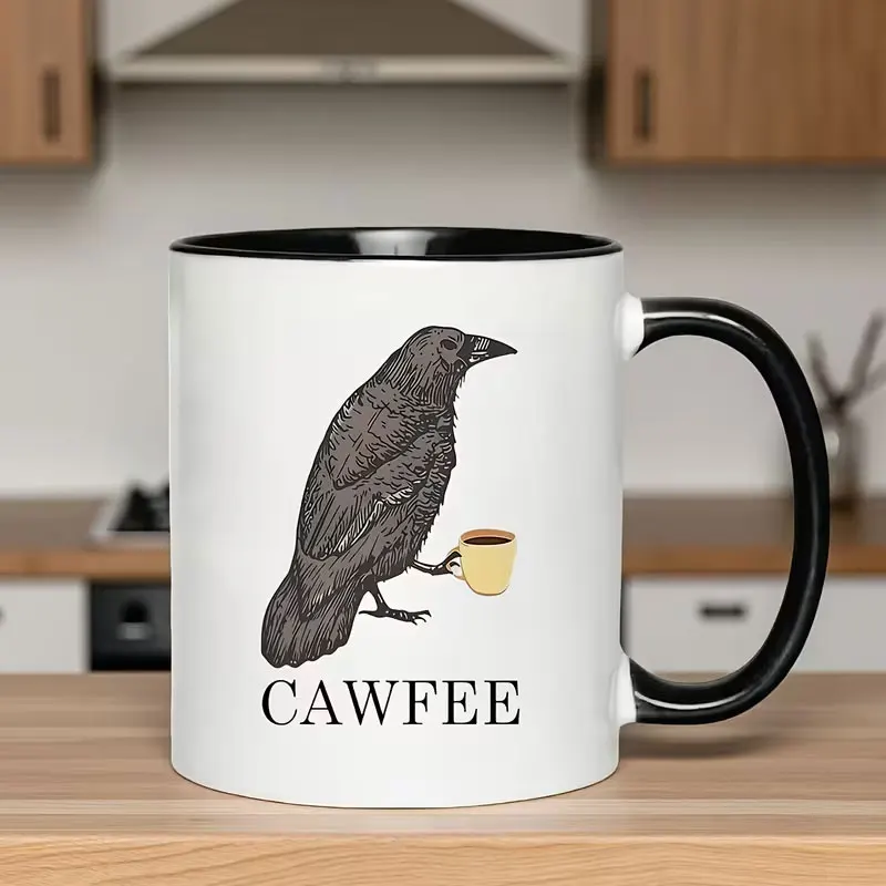 1 Piece, a Charming and Practical Ceramic Mug, Suitable for Coffee, Summer and Winter Beverages, Perfect for Birthday, Holiday, Christmas, New Year, and Valentine's Day Gifts, 11 Ounces