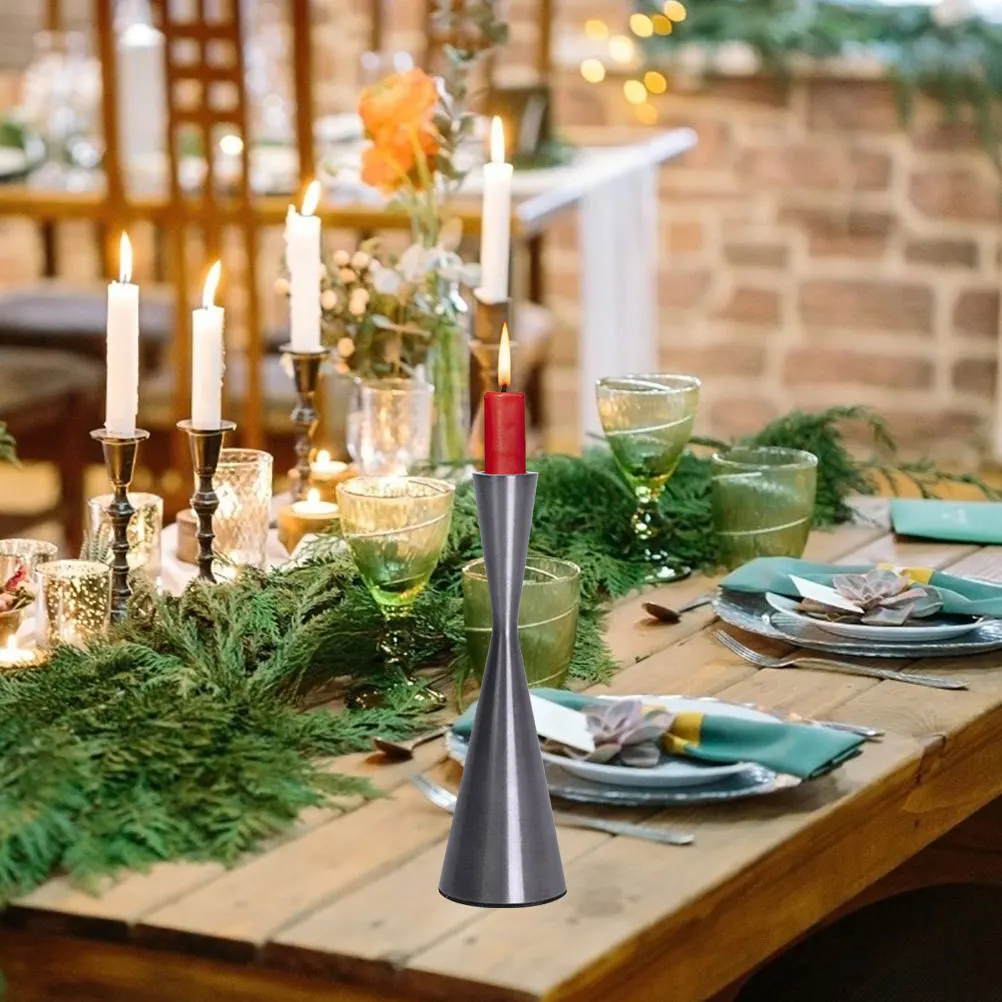 

Iron Holder For Home Decor Simple Tabletop Decoration Wedding Party Festival Candleholder Desktop Shelf