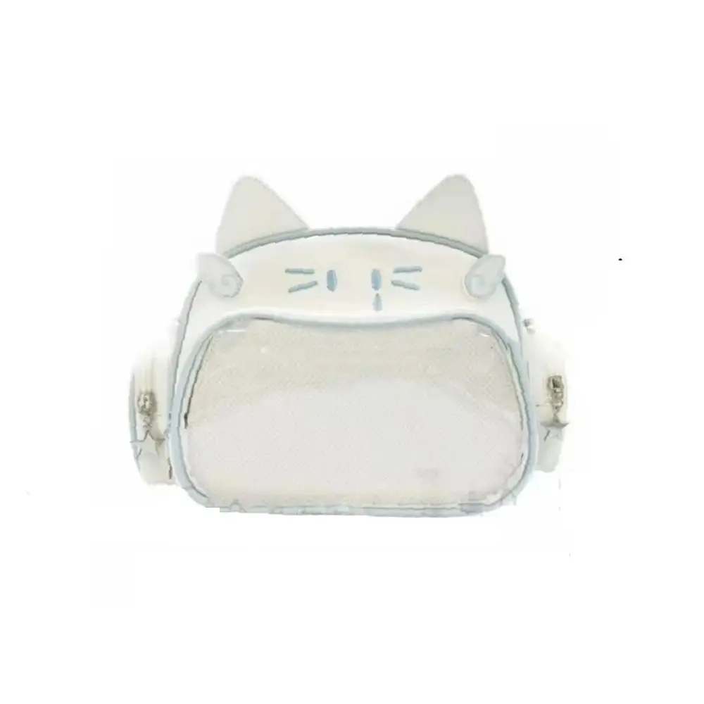 

Сумка на молнии Kawaii Cat Itabag, хлопковая сумка для куклы из искусственной кожи, прозрачный карман, сумка для хранения товаров идола, модные женские рюкзаки