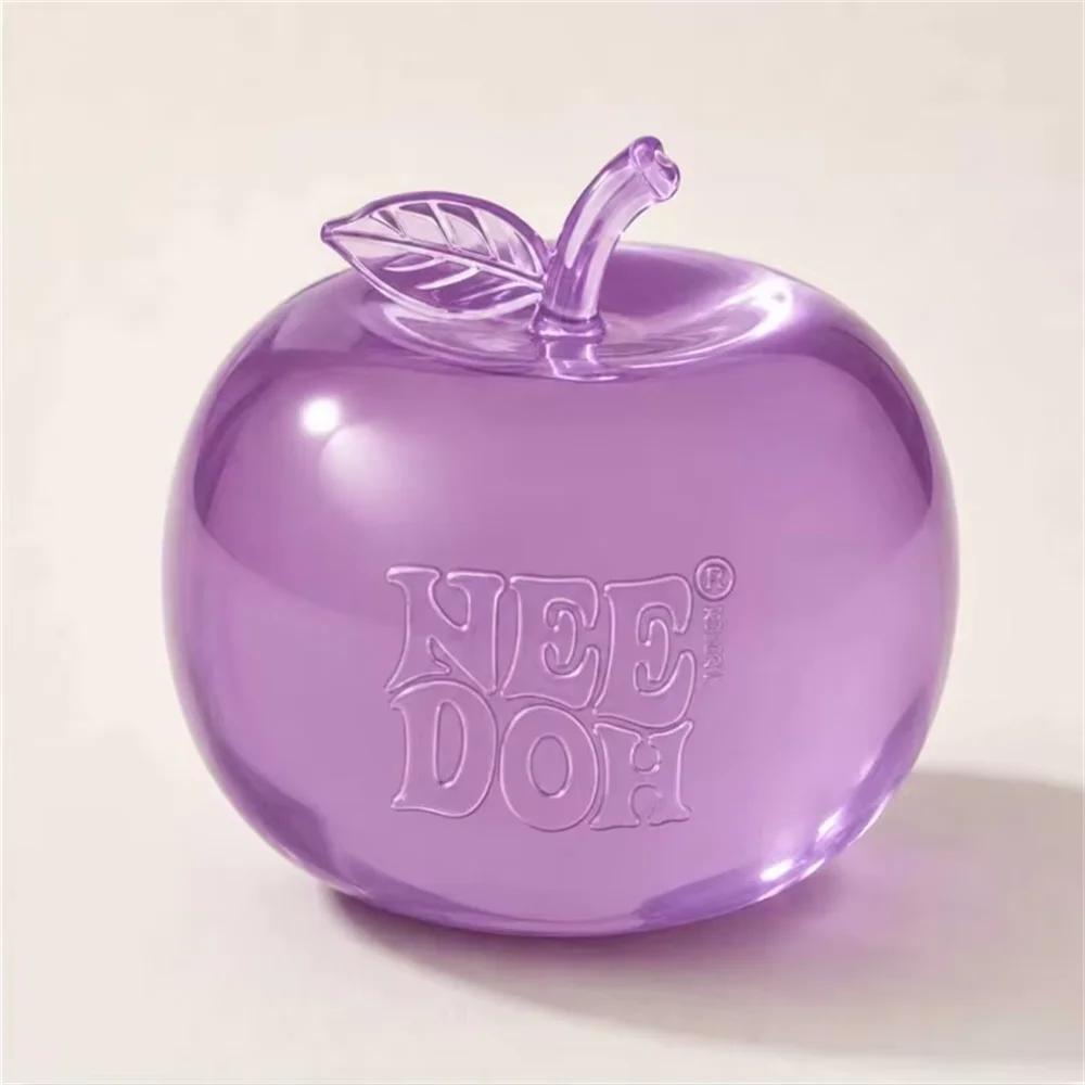 Needoh Apple Stress Ball Slow Rebound Squeeze Toy Relaxing and Interesting Gifts Squeeze Toy Soft Jelly Senses Gifts For Adult view 3