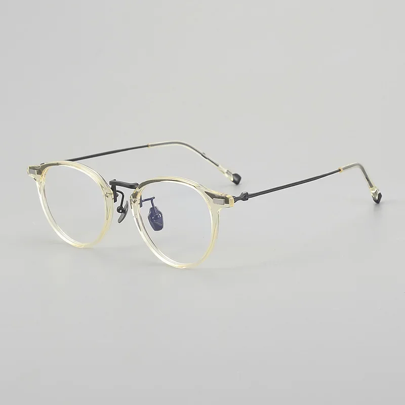 

Lightweight Fashion Glasses Square Oval Frame for Women Myopia Titanium Acetate Anti Blue Light Men Prescription Eyewear Gafas