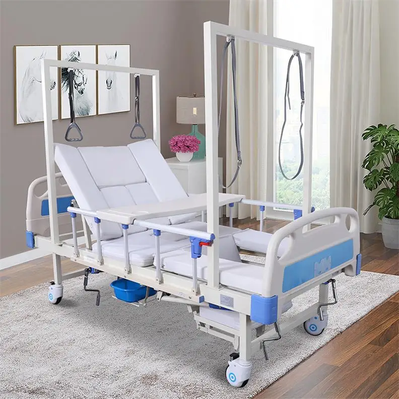 Medical orthopedic traction bed turning over elderly paralyzed patients nursing bed household multi-function