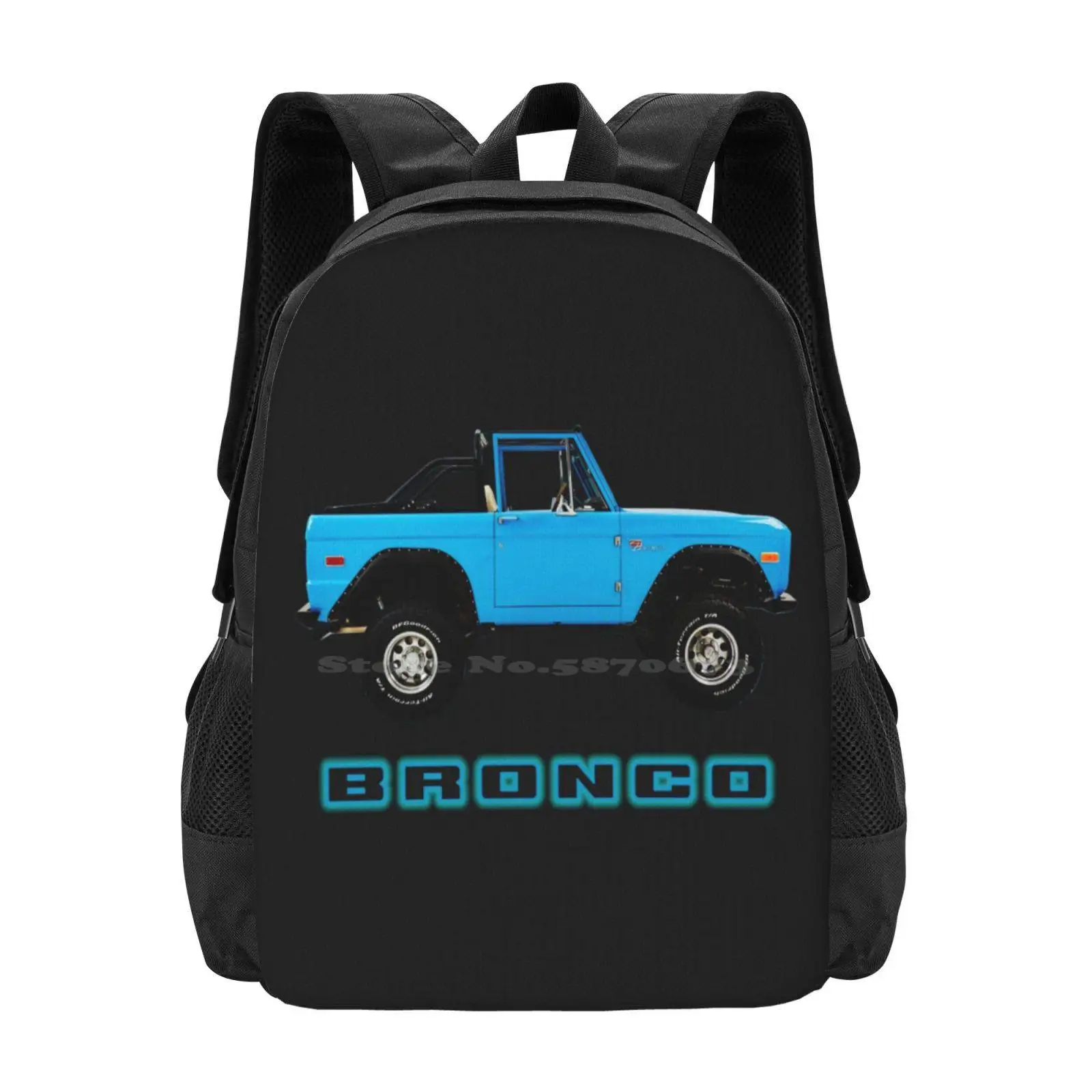 Bronco 2 Door Vintage Bag Backpack For Men Women Girls Teenage Bronco Motor Company Offroad Suv 4X4 Grill Truck Funny 2 Door