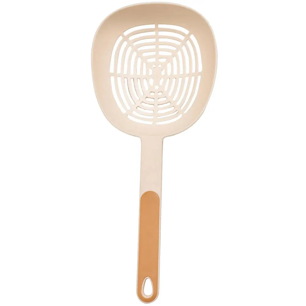 Cuchara Coladora Doméstica de Mango Largo, Resistente al Calor, con Diseño Ergonómico para Papas Fritas, Verduras, Wontons y Pasta