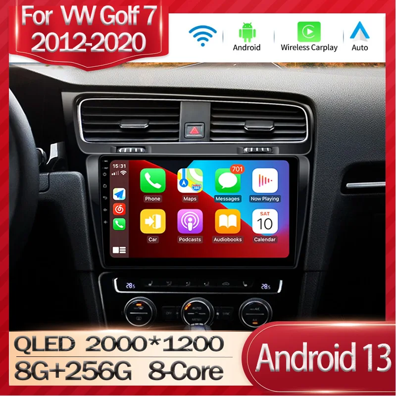 

Автомобильная магнитола на Android 13 для Volkswagen VW Golf 7 MK7 GTI 2011-2021, мультимедийный видеоплеер с GPS-Навигатором, Wi-Fi, 4G, Carplay, автомобильная стереосистема