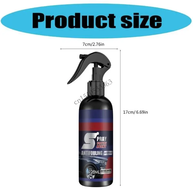 Agente recubrimiento multifuncional 090E, 120ml, agente renovación recubrimiento automático para abrillantado para