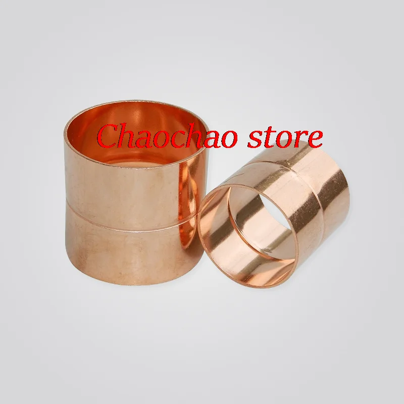 

6-38mm End Feed Red Copper Welding Pipe Fittings Plumbing Straight Coupling For Water Gas