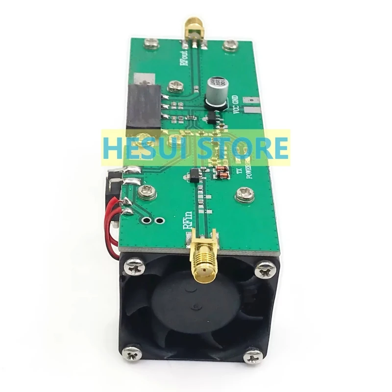 335MHz - 480MHz 13W 433MHz Amplifier RF Power Amplifier Module Microwave RF Range Extender Module Board CNC cooling sheet & Fan