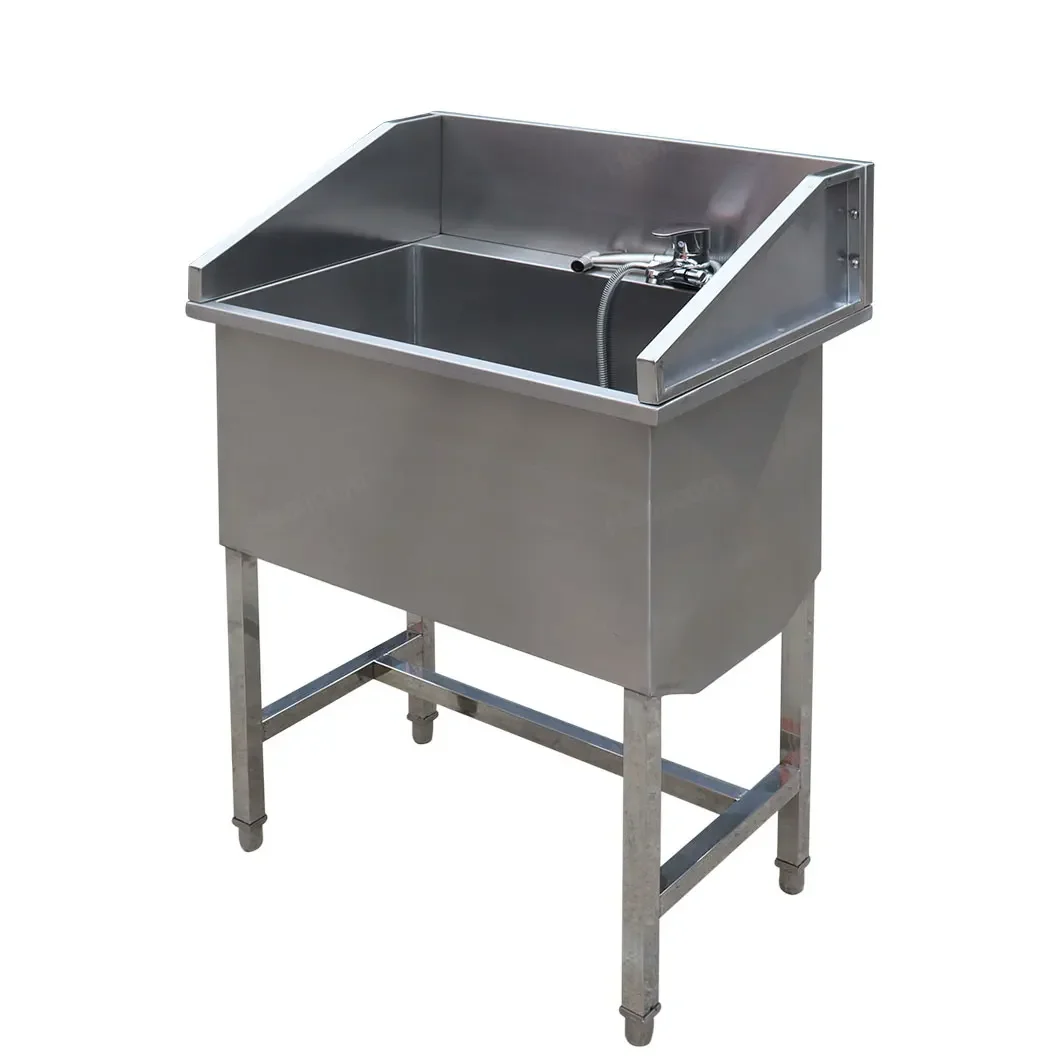 China Supplies Wholesale Professional Stainless Steel Pet Dog Bath Tub