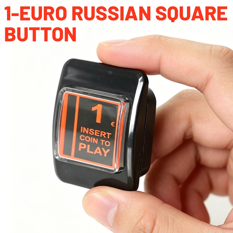 

1 Euro Credit Arcade Push Button LED Game Coin Button Built-in Micro Switch