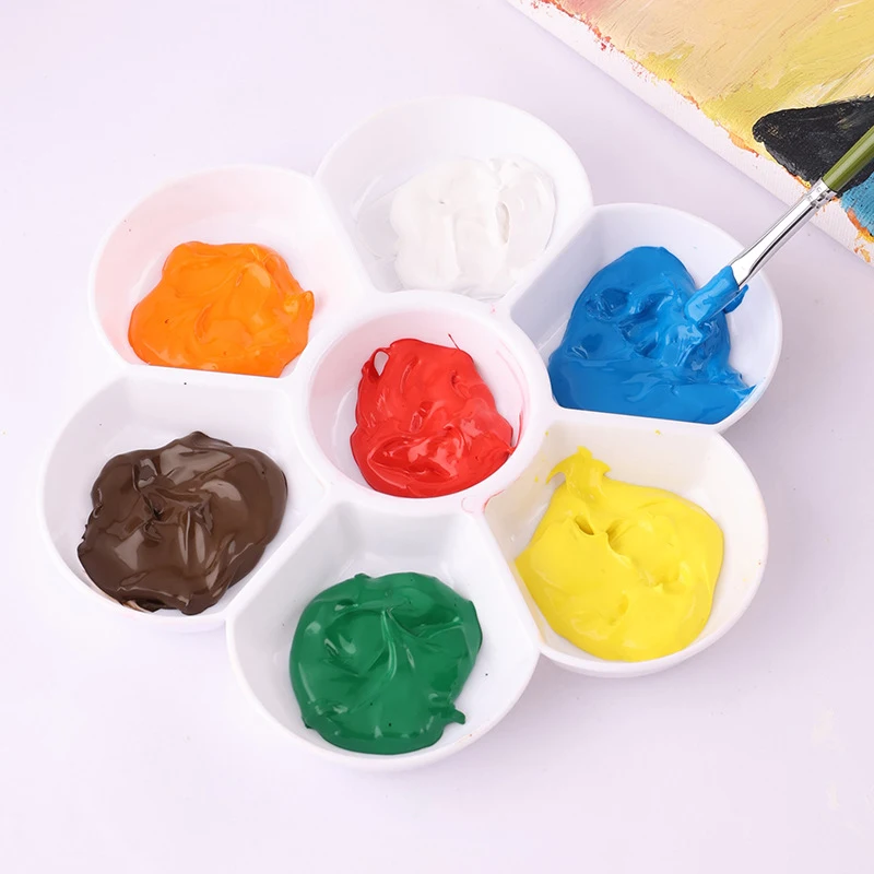 The multi-shape palette, paint tray, color palette, watercolor and oil painting palette box can be reused