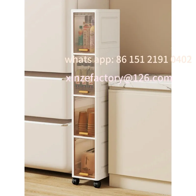 Customizable Narrow Kitchen  elf Multi-layer Storage Ra Wall Corner Space Saving Organizer for Home Use European Sle und Stand