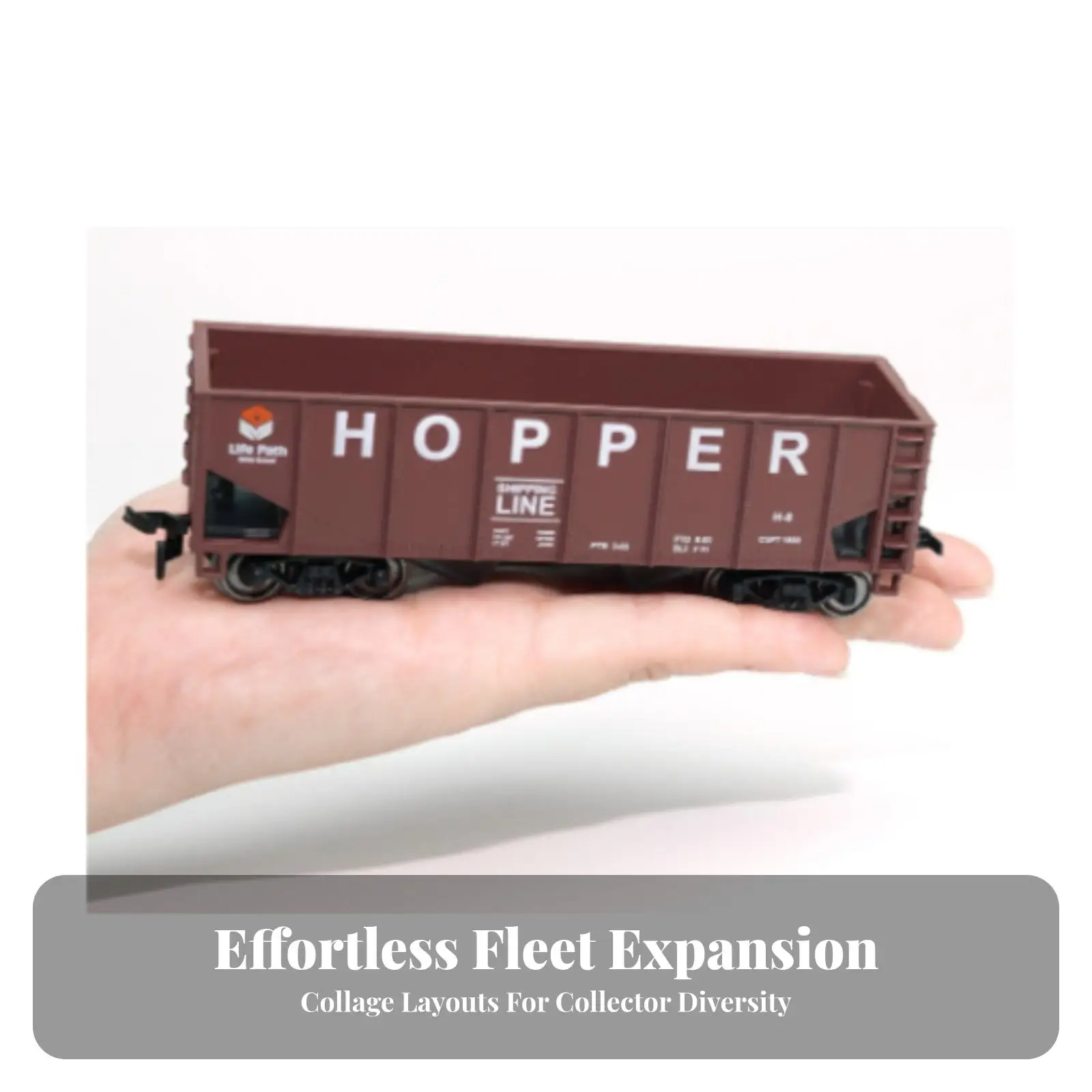 Mineral Hopper Ready-to-Run Hopper Car Hobby Grade for Train Layouts, Collectors