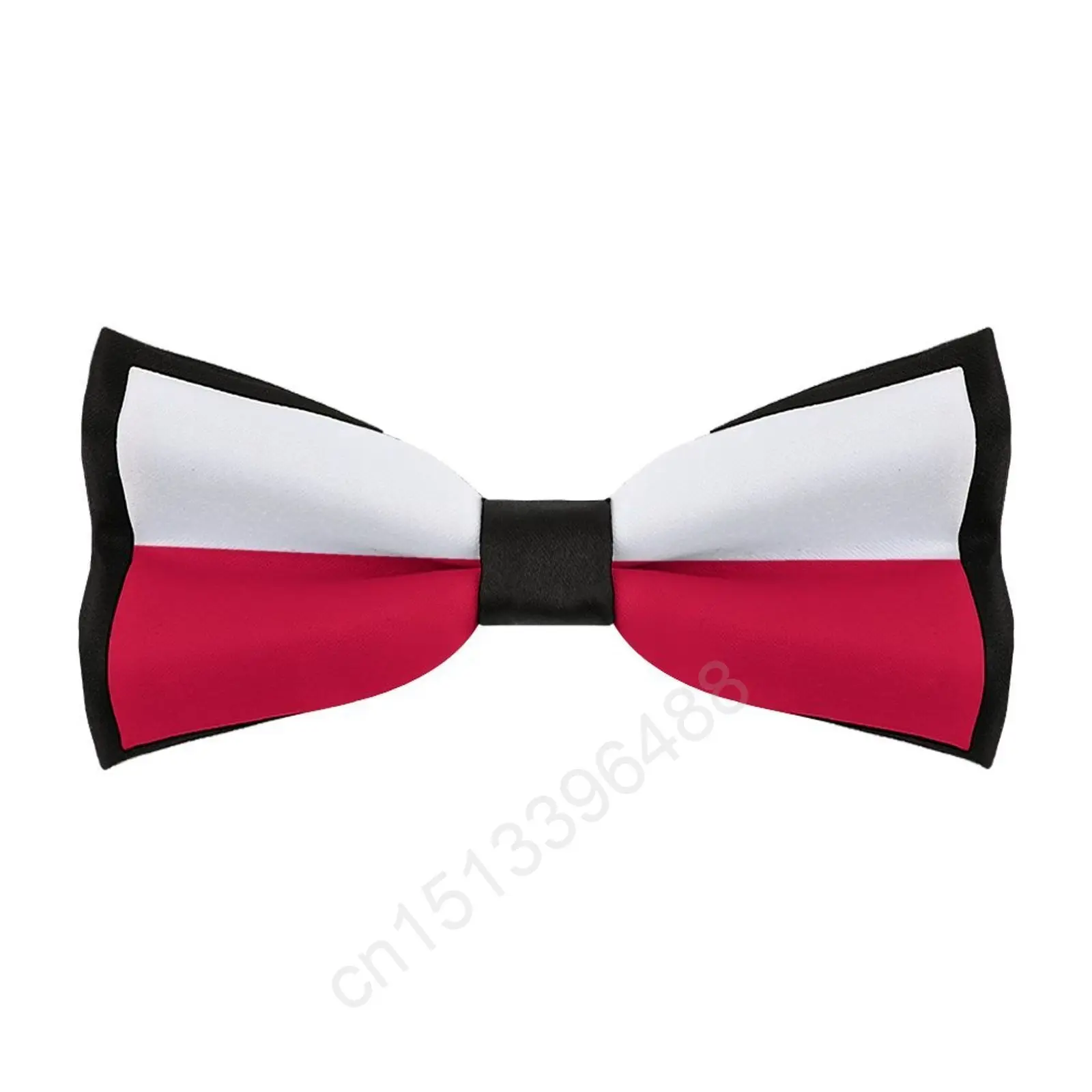 

New Polyester Poland Flag Bowtie for Men Fashion Casual Men's Bow Ties Cravat Neckwear For Wedding Party Suits Tie