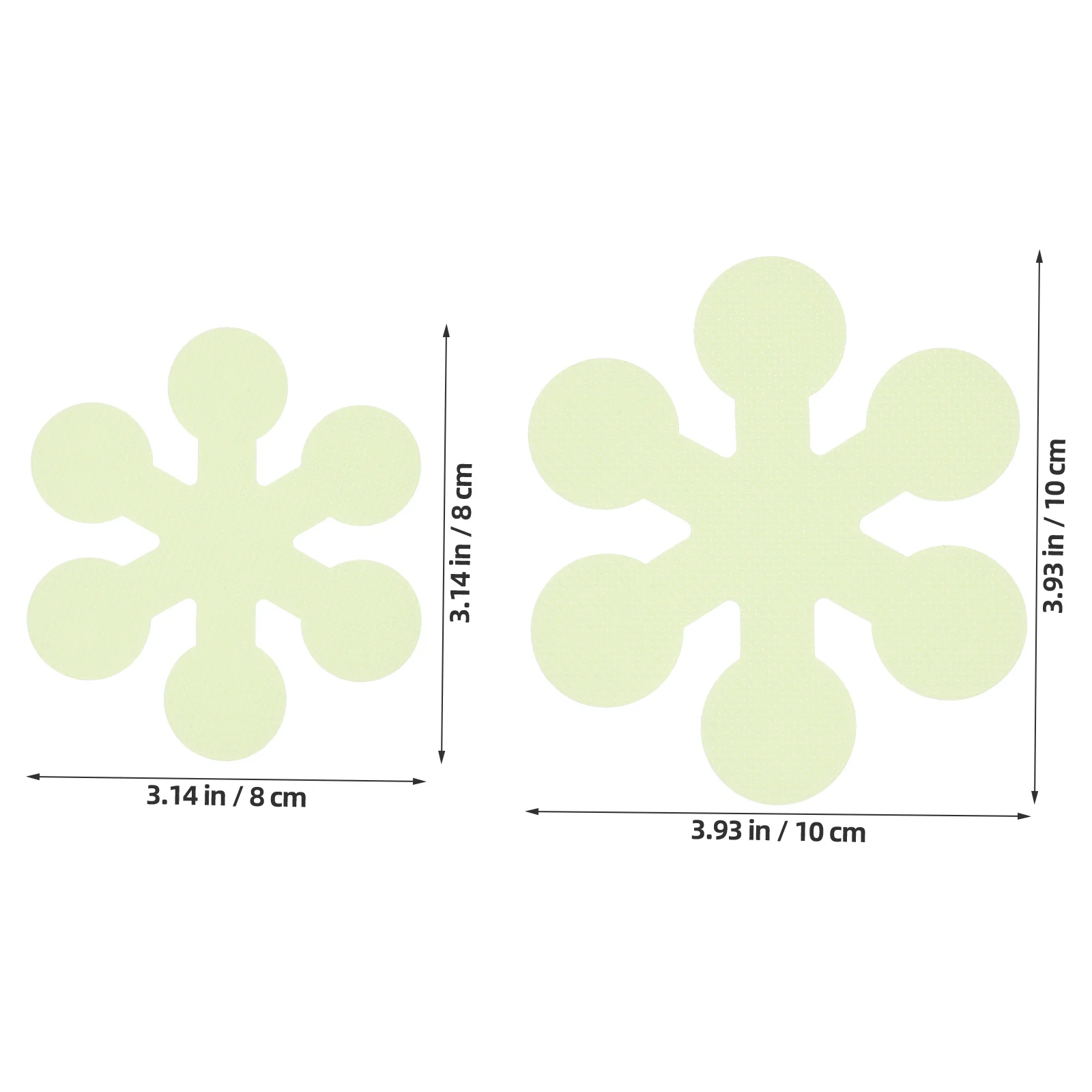 

20Pcs Non Slip Bathtub Stickers Snowflake Bathroom Floor Decals Safety Adhesive Anti Slip Stickers Shower Tub Stairs