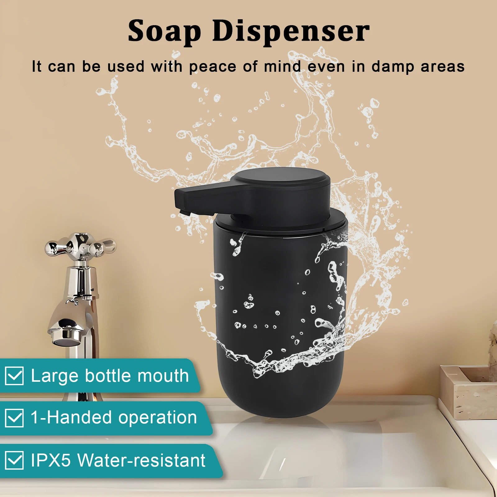 Automatic Sensor Desktop Liquid Soap Dispenser for Kitchen & Bathroom Modern Electric Touch- Design