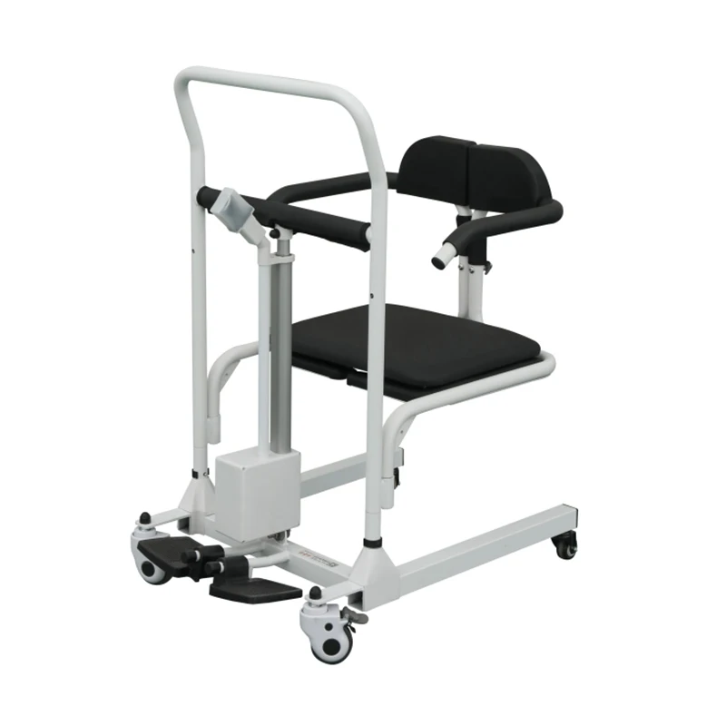 Multifunctional Medical Hydraulic Disabled Patient Electric Folding Patient Transfer Lifting Chair Power Toilet Commode Chair