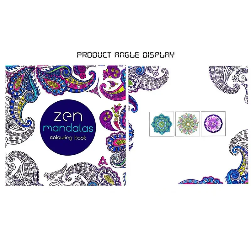 كتاب تلوين زهور ماندالا للأطفال والكبار ، رسم جرافيتي ، تلوين مرسوم يدويًا ، رسم ، 24 صفحة