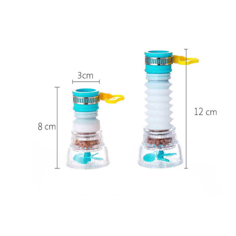 Adjustable 360 Flexible Kitchen Splash-Proof Water Outlet Shower Head Water Filter Sprink Faucet Tap Extender Faucet Save Water