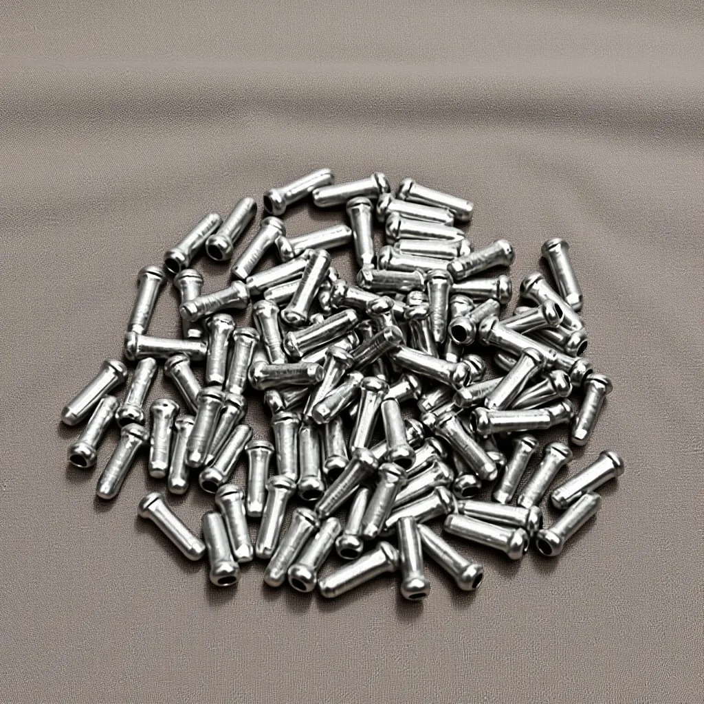 100Pcs Premium Aluminum Alloy Brake Cable Caps for Bikes Crimp Style End Tips Brake Cables Modified Vehicles