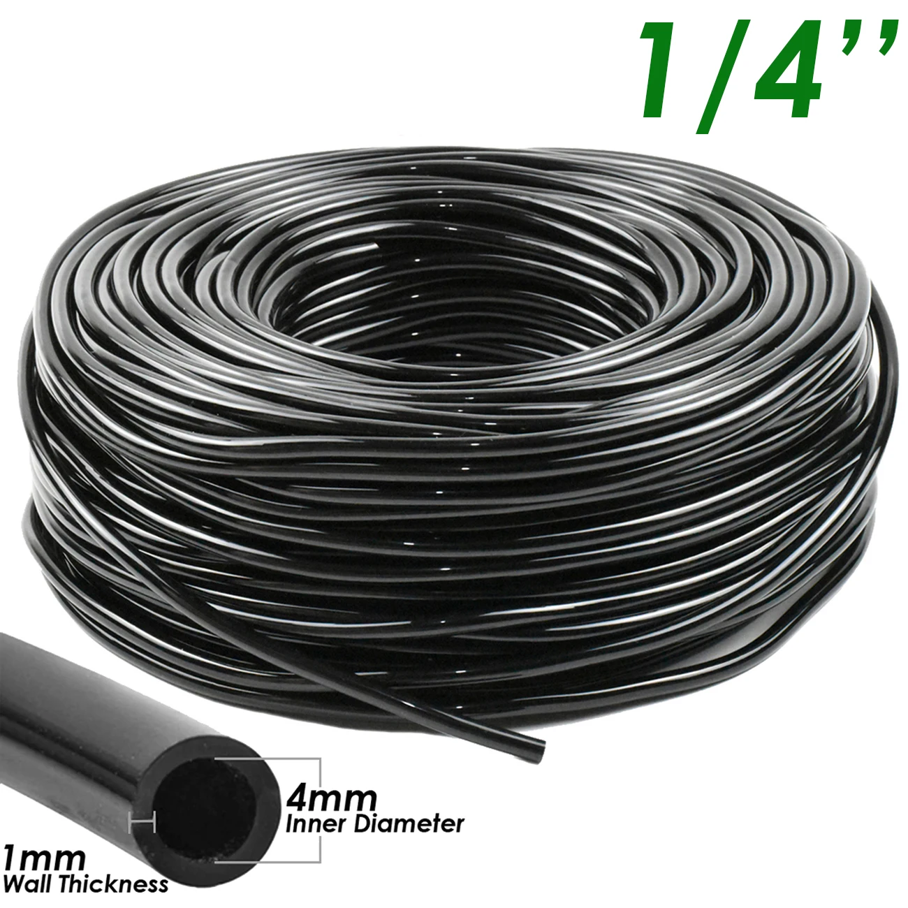 10/20/25/30 Meter 4/7mm Garden Water Hose w/ Quick Connector Micro Drip Misting Irrigation 1/4'' Tubing Pipe PVC Hose New Hose