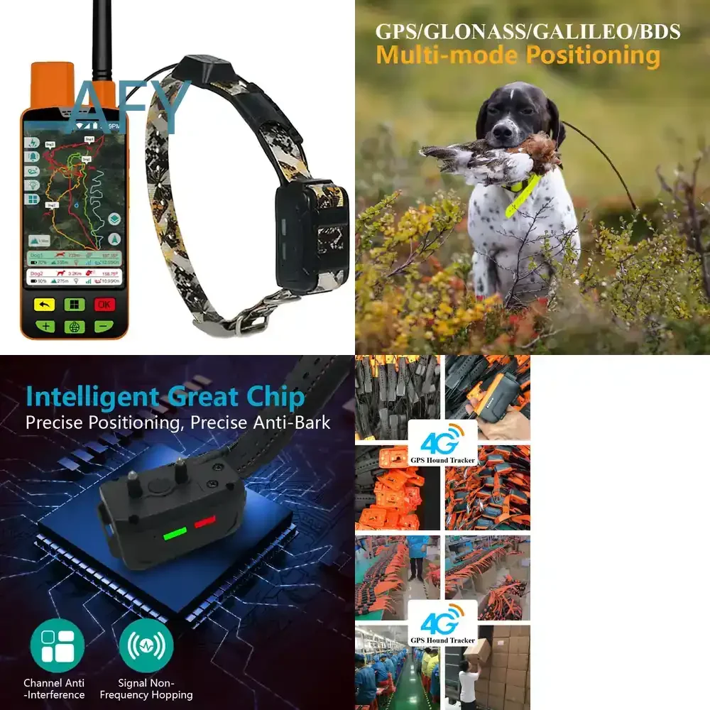 ESEEK for GPS Dog Tracker for Dogs Real Time Location Tracking Waterproof Pet Collar Locator with Geofence Alert and Long