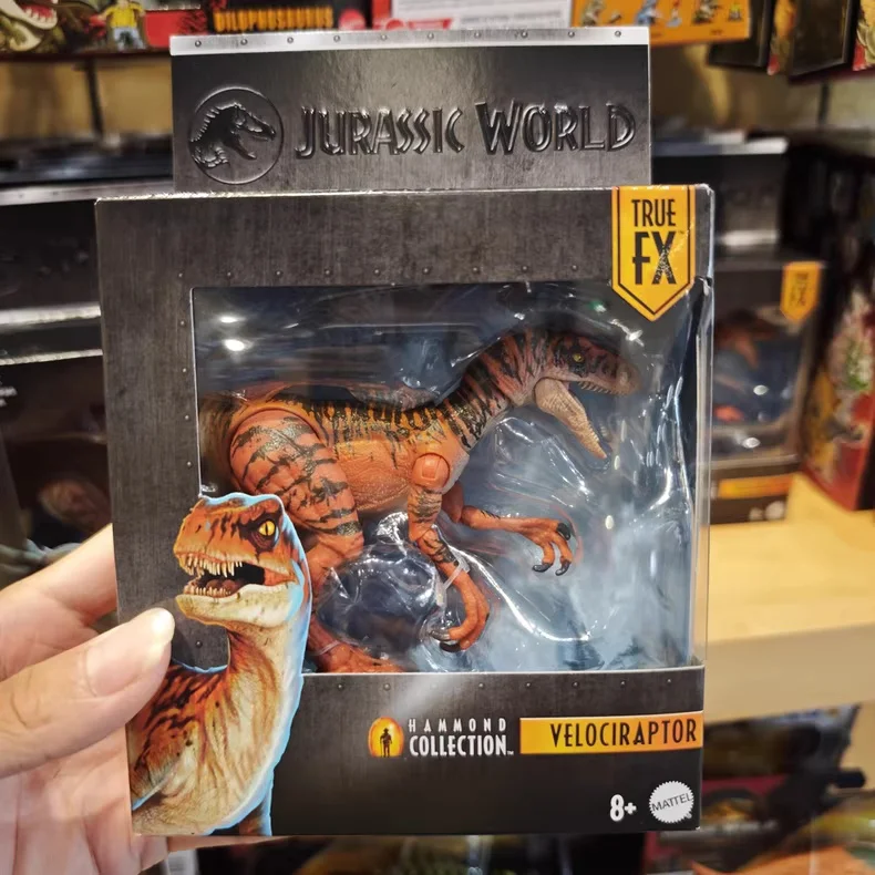 Mattel Jurassic World Hammond Collection Dinosaur Model Reborn Movie Velociraptor Stygimoloch Troodon Action Figure Kid Toy Gift