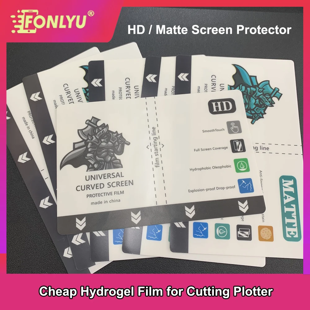

FONLY 50 шт. мягких гидрогелевых пленок для телефонов, матовые HD-пленки для защиты конфиденциальности, изогнутые защитные пленки для экранов, для плоттерной резки