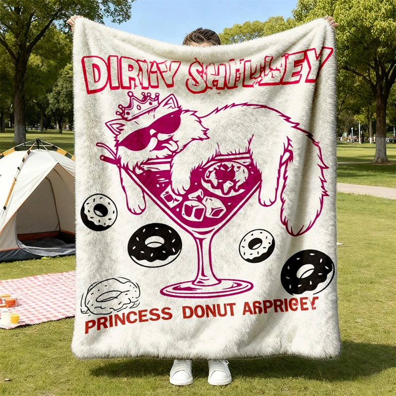 Dungeon Crawler Carl Flannel Blanket, Princess Donut, DIRTY SHIRLEY, Goddamnit Donut, Dcc Flannel Throw