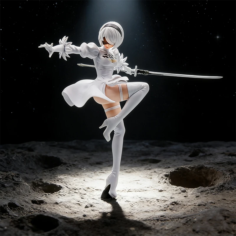 Nr. 2 Typ B Schwarz/Weiß Version Anime-Figur Sammlerstück Modellstatue Desktop-Dekoration Geschenk PVC-Statue