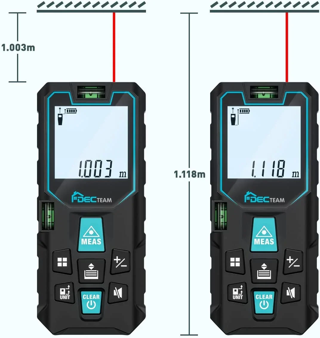 Decteam Hoge Nauwkeurigheid Laser Afstandsmeter Afstandsmeter Meetinstrumenten D8-LM100