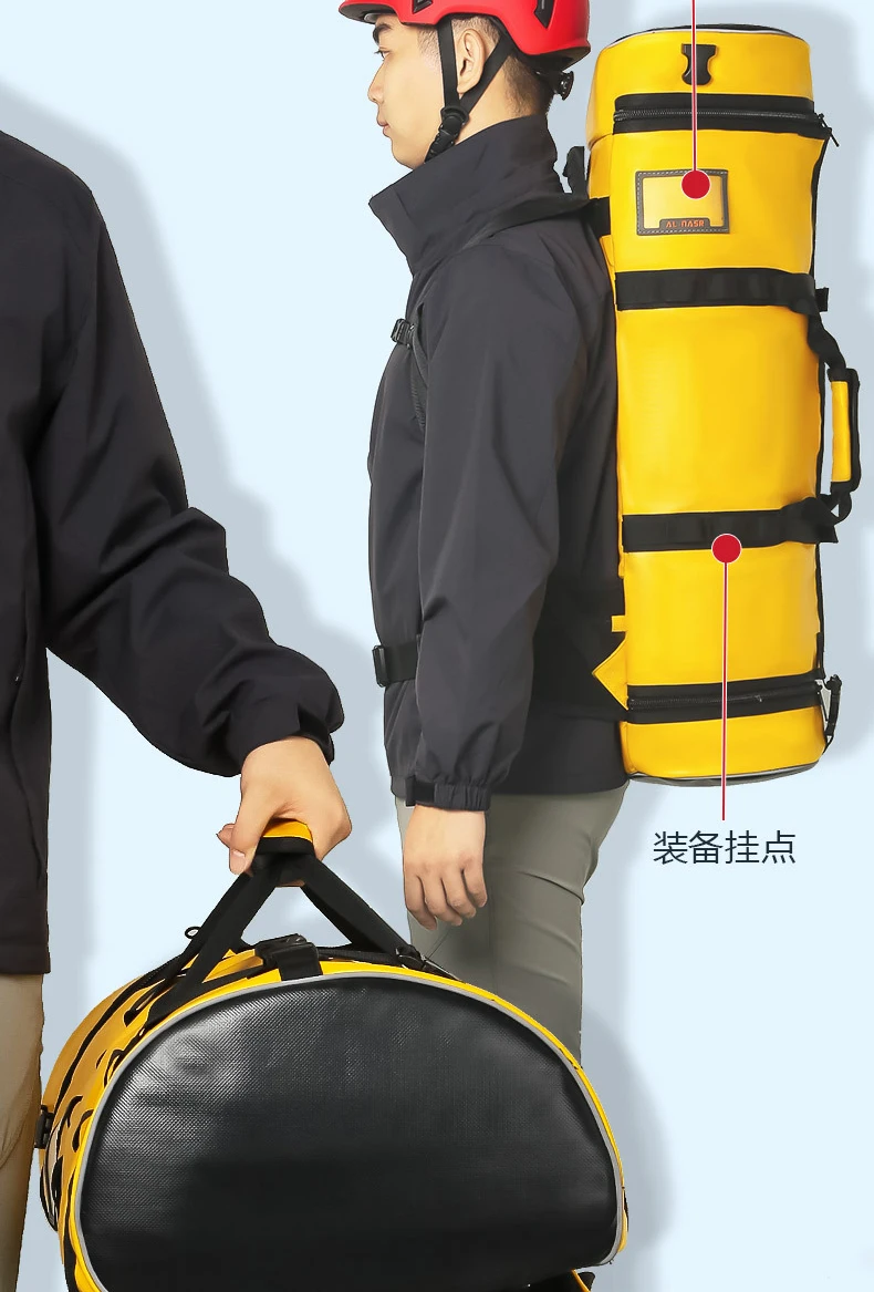 

Рюкзак для альпинистского снаряжения, альпинизм, исследование пещер, спасание, аксессуары для трассировки реки, веревка, большая вместительная сумка для хранения