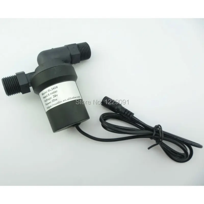 

1 шт., 20 Вт, 24 В постоянного тока, 6 м, водонагреватель, бустерный насос, бесщеточный двигатель, водяной насос, погружной