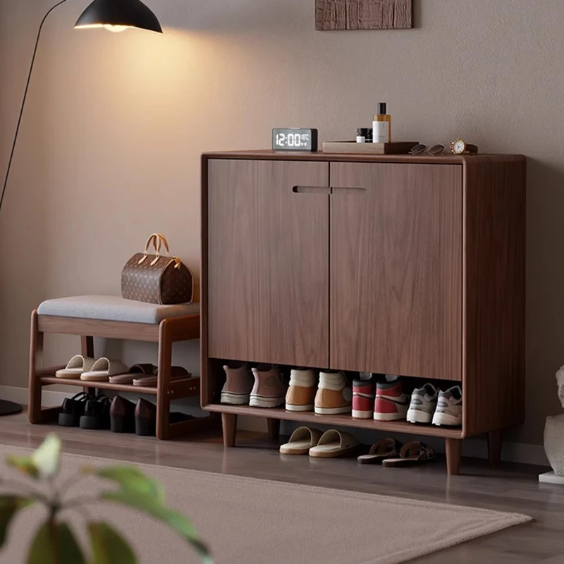 

Designer Wooden Shoe Cabinet Luxury Organizer Storage Mobile Living Room Shoe Shelf Vertical Archivadores Shoemakers Furniture